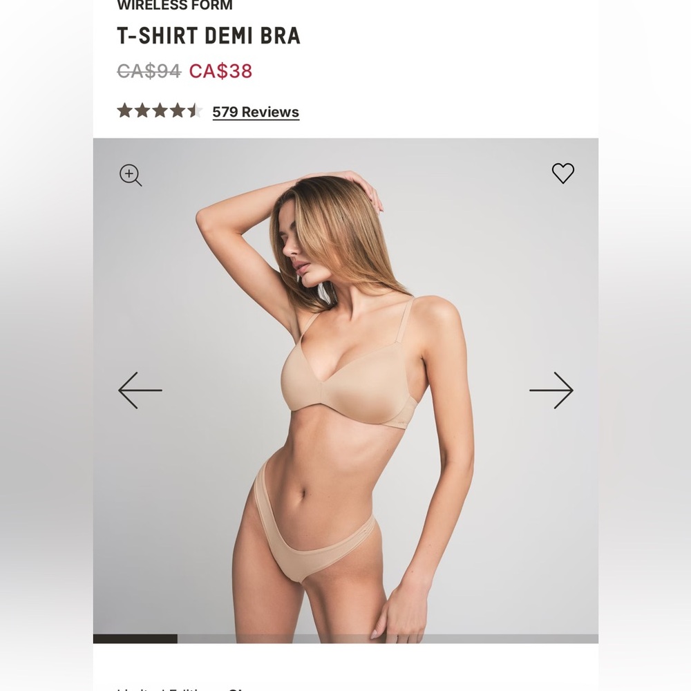 NWT - SKIMS - Tshirt Demi Bra ~ Wireless